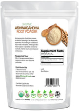 Ashwagandha Root Powder - Organic back of the bag image  5 lb