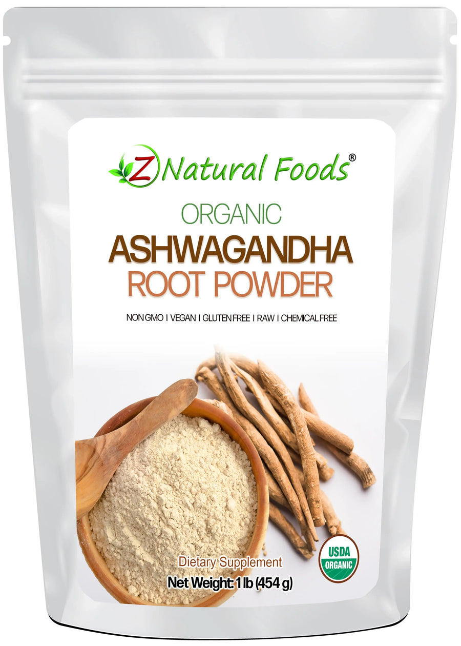 Ashwagandha Root Powder - Organic front of the bag image  1 lb