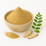 Image of a white bowl with astragalus root extract powder