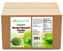 Organic Bacopa front and back label image for bulk