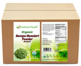 Organic Bacopa front and back label image for bulk