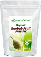 Photo of front of 5 lb bag of Baobab Fruit Powder - Organic