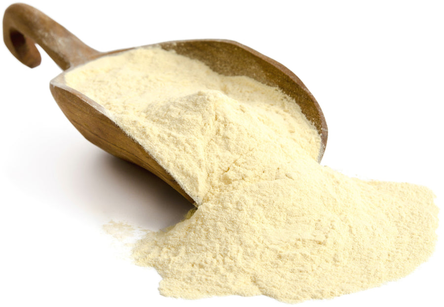 Image of Baobab Fruit Powder on a wooden scoop