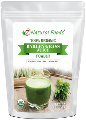 Barley Grass Juice Powder - Organic front of the bag image 1lb