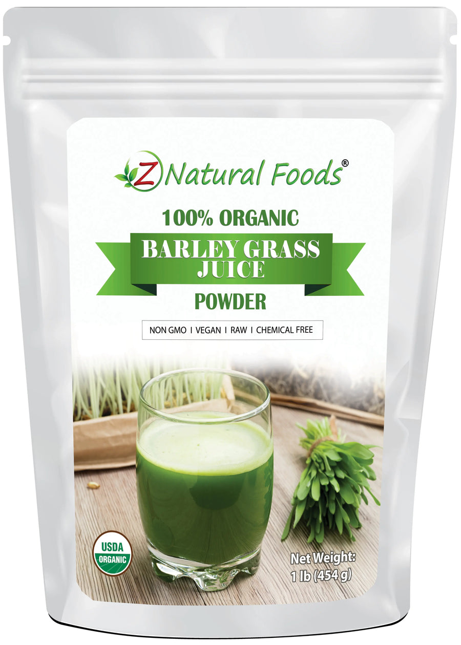 Barley Grass Juice Powder - Organic front of the bag image 1lb