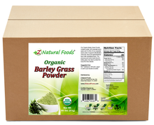 Barley Grass Powder - Organic front and back label image in bulk