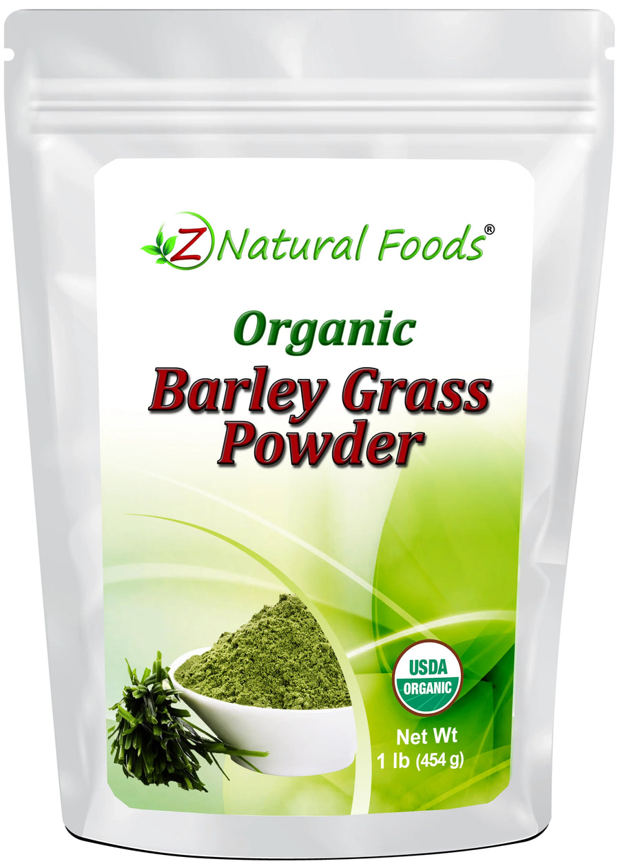 Front bag image of Barley Grass Powder - Organic 1 lb