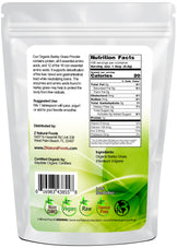 Back of the bag image of Barley Grass Powder - Organic 5 lb
