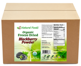 Blackberry Powder - Organic front and back label image for bulk