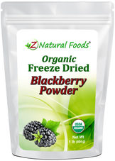 Blackberry Powder - Organic front of bag image 1 lb