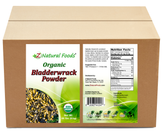 Bladderwrack Powder - Organic front and back label image for bulk