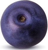 Single whole Blueberry on white background.