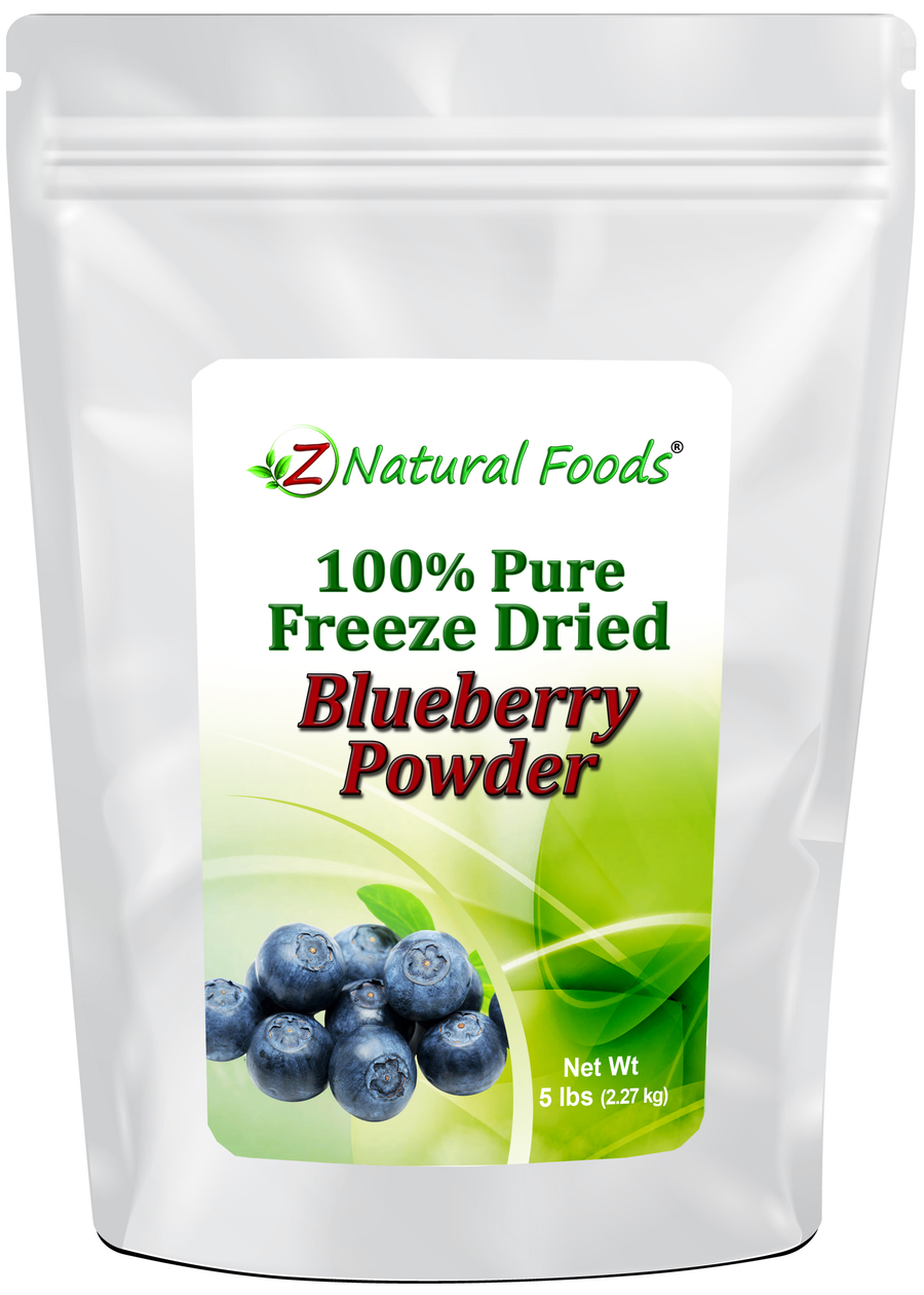 Front of the bag image of Blueberry Powder - Organic Freeze Dried - (Wild) 5 lb 