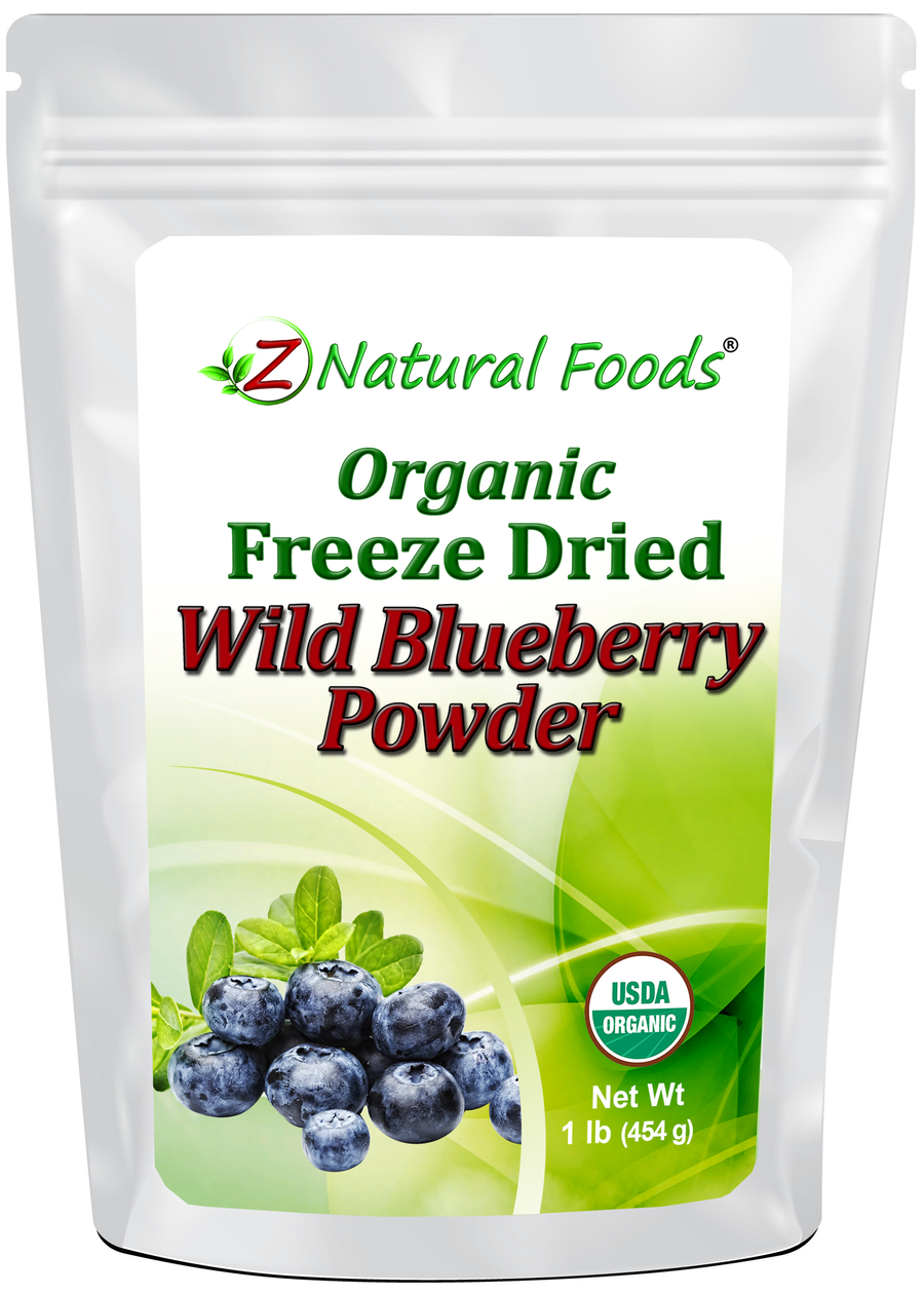 Front bag image of Blueberry Powder - Organic Freeze Dried - (Wild) 1 lb 