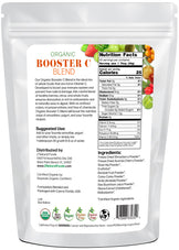 Photo of back of 1 lb bag of Booster C Blend - Organic