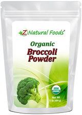 Front of the bag image for Broccoli Powder - Organic 1 lb