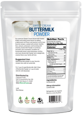 Photo of back of 1 lb bag of Buttermilk Powder