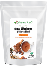 Cacao & Mushroom Wellness Blend Unsweetened - Organic front of the bag image 5 lb