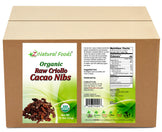 Organic Cacao nibs front and back label image in bulk