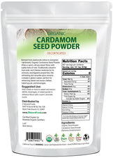 Back of the bag 1 lb image of Cardamom Seed Powder - Organic