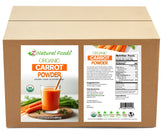 Carrot Powder - Organic front and back label image in bulk