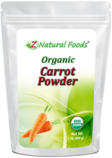 Carrot Powder - Organic front of the bag image 1 lb 