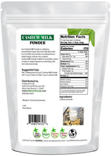 Cashew Milk Powder back of the 1 lb bag image