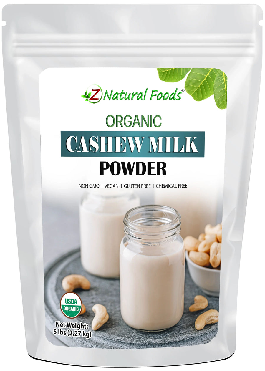 Photo of front of 5 lb bag of Cashew Milk Powder - Organic