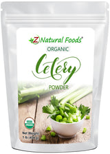 Image of front of 1 lb bag of Celery Powder - Organic