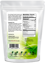 Cha de Bugre Leaf Powder back of the bag image 1 lb 