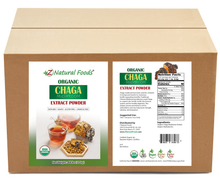 Front and back label image for Chaga Mushroom Extract Powder - Organic bulk