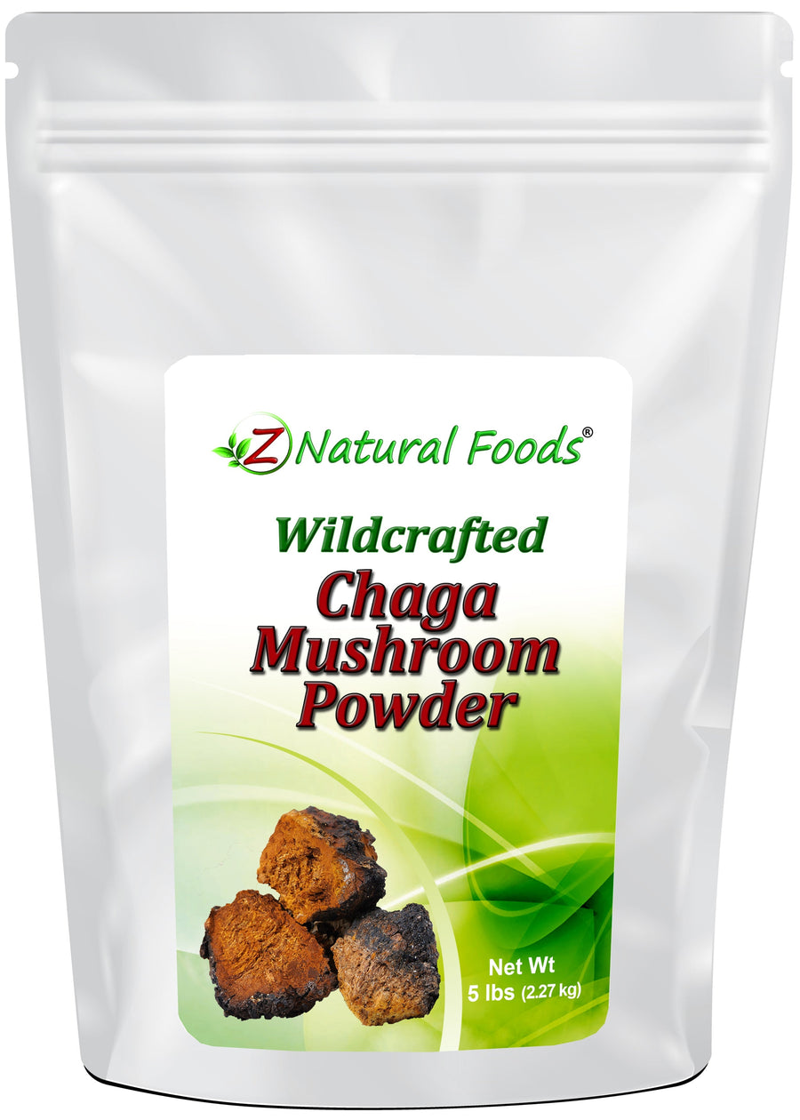 Wildcrafted Chaga Mushroom powder front of the bag image 5lb