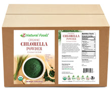 Front and back label image for Organic Chlorella Powder Cracked Cell Wall in bulk