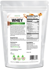 Chocolate Caramel Cappuccino Whey Concentrate back of the bag image 1 lb