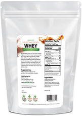 Chocolate Caramel Cappuccino Whey Concentrate back of the bag image 5 lb