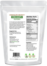 Back of the bag image of Chocolate Coconut Collagen Peptides  5 lb