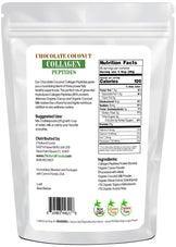 Back of the bag image of Chocolate Coconut Collagen Peptides  5 lb