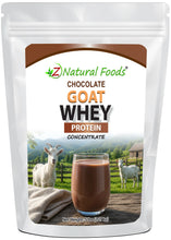 Front of the bag image for Chocolate Goat Whey protein concentrate in 5 lb