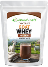 Front of the bag image for Chocolate Goat Whey protein concentrate in 1 lb