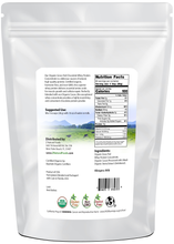 Chocolate Whey Protein Concentrate Organic back of the bag image 5 lb