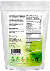 Cinnamon Powder (Cassia) - Organic back of the bag image 5 lb 