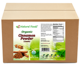 Cinnamon Powder (Cassia) - Organic front and back label image for bulk