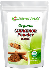 Cinnamon Powder (Cassia) - Organic front of the bag image 1 lb 