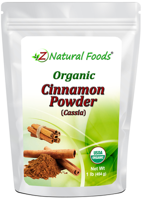 Cinnamon Powder (Cassia) - Organic front of the bag image 1 lb 