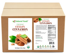 Photo of front and back label image of Cinnamon Powder (Ceylon) - Organic bulk