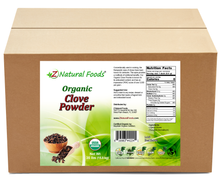 Front and back label image for Clove Powder - Organic in bulk