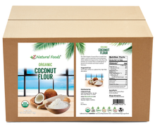 Image of front and back label for Coconut Flour - Organic in bulk