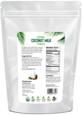 Back of the bag image of Coconut Milk Powder - Organic 5 lb