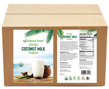 Front and back label image of Coconut Milk Powder - Organic in bulk