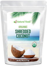 Front bag image of Coconut - Shredded, Raw Organic 5 lb
